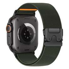 Elastic Sport Bands Compatible With Apple Watch Ultra1/2 Bands 49mm 46mm 45mm 44mm 42mm 41mm 40mm 38mm Men Women,Parachute Buckle Stretchy Nylon Wide Strap Wristband Compatible With IWatch Series 11 10 9 8 7 6 5 4 3 SE 2 1