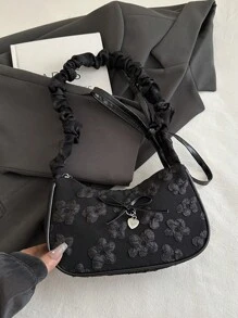 Plain Cloud Pleated Minimalist Fashion Shoulder Bag