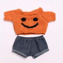 (仅服装) 28cm X 38cm 迷你泰迪熊衣服，适用于拉布布娃娃/毛绒玩具，带有可爱的尾巴孔