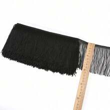 4 Inches Polyester Fringe Trim Lace Tassel Fringe Trimming For Latin Dress Stage Clothes Lamp Shade Decoration DIY