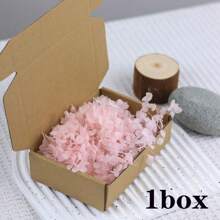 1 Box Natural Dried Flowers, Hydrangea Preserved Dried Flowers, Everlasting Flowers DIY Craft Decorative Material Pack, Baby's Breath Dried Flower Material Pack, High-Quality Plant Materials For DIY Crafts, Decorations, Non-Electrical, Without Feathers
