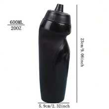 1 件，600ml/20.29oz，可挤压设计，双色缝线，人体工学握把，PP 材质，户外运动随行杯，运动简约风格，流线型杯身，防滑握把，防漏密封盖，易于挤压饮用，无异味，健身房训练水壶，足球赛事水杯，山地自行车骑行水壶，感恩节礼物杯，可挤压运动杯，人体工学水壶 - 彩色 - 查看 5