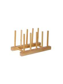 1個 木製 食器ラック 食器乾燥ラック 食器棚 キッチン収納ラック 食器干しラック ダイニング、キッチン、リビング、デスクトップオーガナイザー、キッチン用品、食器収納ラックに適しています - カーキ - チェックする 12