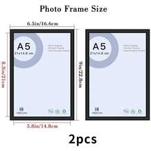 2/3/4pcs, Metal Picture Frame, Aluminum Alloy Black Simple Photo Frame, A2 Extra-Large Frame,Certificate Frame, Wall Gallery Collage Picture Frame For Wall Mounting And Desktop Display - Multicolor - View 10