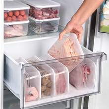 10pcs 40.58oz Stackable Refrigerator Storage Containers, Plastic Freezer Food Storage Boxes With Flip Lid, Reusable Multi-Functional Airtight Lunch Boxes, Suitable For Meat, Fruit, Vegetables, Microwave - Multicolor - View 2