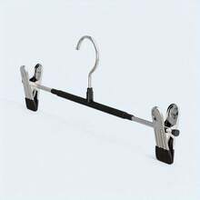 50 pezzi Grucce per pantaloni in acciaio inossidabile con fermagli regolabili, inodore e facili da usare, rastrelliera in metallo per asciugatura, gruccia per pantaloni rivestita in plastica, portapantaloni invisibile per uso domestico con fermaglio per biancheria intima, gruccia per pantaloni, abiti, sciarpe e gancio antiscivolo resistente, adatto per bagno, camera da letto, armadio, dormitorio