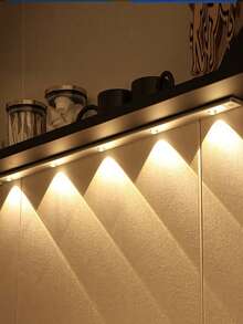 1pc Warm Light Bulb, Kitchen Lighting, Motion Sensor Light - LED Light - Cordless Cabinet Light - White, Warm, Natural Light - Motion Sensor - Kitchen, Stair, Bedroom, Drawer Rechargeable Night Light - USB Charging - View 5