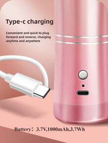 1 Set Cordless Airbrush Kit, With Detachable Extension Hose, 0.3mm Dual-Action Airbrush, 3 Jars, Cleaning Brush, USB Cable, Air Compressor, 0.3mm Micro Spray Nozzle, 1000mAh Rechargeable Battery, Home Use High Pressure Sprayer, Moisturizing Atomizer, Suitable For Model, Nail Art, Auto Painting, Beauty Spraying Tools, DIY Crafts Gift - Multicolor - View 4