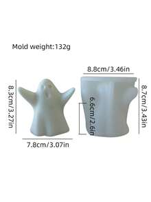 3D万圣节可爱小鬼系列香薰蜡烛硅胶模具，独特的万圣节礼物和装饰品，适用于手工艺术创作、室内DIY装饰、香薰蜡烛制作、香皂制作、树脂浇注。具有耐高温、可重复使用等特点。