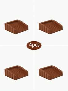 Bộ 4/1 cái chặn cửa bằng nhựa mờ chống gió, chặn cửa chống va chạm và chống trượt mạnh mẽ, bề mặt nghiêng chống trượt, phụ kiện chặn cửa, thích hợp cho sàn gỗ, gạch, đá cẩm thạch, nhà ở, văn phòng và nhiều bề mặt khác, có 4 màu (đen/xám/trắng/nâu) - Nhiều màu - Xem 16