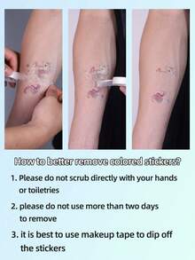 1 件蝴蝶临时纹身防水防汗逼真仿假纹身适用于女性和男性纹身贴纸适用于手臂、胸部、腿部、腹部、腰部现代人体艺术