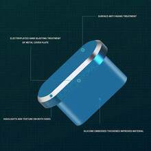 Type-C Charging Port Dust Plug Protective C-Shaped Charging Port Cover With Cleaning Brush - Suitable For IPhone 15 16 17 Series