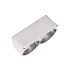 ICE HUE Hip Hop Style Size 9-10 Big Ring For Men And Women Match Daily Outfits Party Accessory - Golden color - View 4