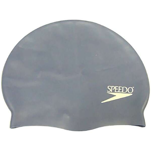 Speedo Schwimmkappe Plain Flat Silicone für Mann und Frau in Farbe Grau ✅ Lieferung in 3-5 Tagen