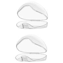 1/2/4/8个装透明奶嘴收纳盒 - 方便携带的奶嘴收纳盒，带挂绳，易于清洁，是婴儿尿布包的必备配件，可收纳奶嘴及其他物品。