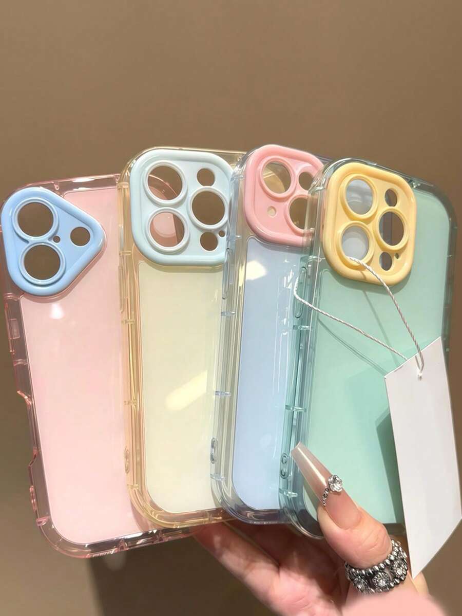 拼色双色果冻软手机壳 适用于 16 15 14 13 Pro Max 创意防震保护套