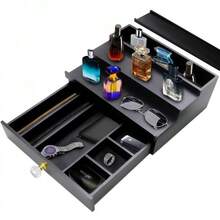 Men Cologne Organizer 3 Tier Stand Wood - 1 - View 4