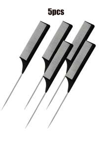 3pcs/1pc Black Pointed Tail Comb, A Steel Pin-Shaped Protruding Hair Dye Comb - Hair Salon Designed Hair Comb With Haircut Partitioning And Pointed Tail Design, Suitable For Normal Hair,Back To School,Travel Holiday Essentials,Hair Accessories For Women,Brush,Hair Brushes,Edge Brush,Brush Hair,Hair Comb,Comb Hair,Detangling Brush,Ball Brush,Mini Hair Brush,Hair Brush Set,Wooden Comb,Hair Brush, Brush, Comb, Slick Back Brush, Hairbrush, Edge Brush, Brush Hair, Hair Comb, Hair Brush Set, Comb Hair, Mini Hair Brush, Detangling Brush, Hair Brushes,Hair, Accessories, Hair Products, Hair Tools, Hair Stuff, Hair Care, Curly Hair Brush, Barber, Barber Accessories, Hairdressing Equipment,Travel Essentials,Travel Essential,Hairstyle,Hairdressing