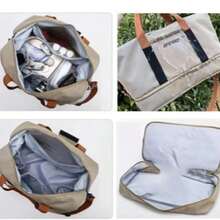 Large Capacity Waterproof Travel Bag Double Layer Lightweight Zippered Outdoor Yoga Duffel Bag -3939 - Grey - View 4