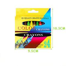 24/12/8/6 Colors Kids Graffiti Crayon Set, Children Creative Drawing Marker Pens, DIY Painting Art Supplies Wax Crayon, Colorful Gift For Artist - Multicolor - View 6