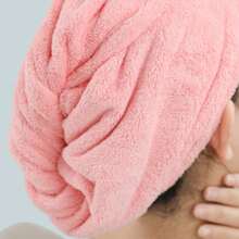 Ultrafeinfaser Haar-Handtuch, superdünne ultrafeinfaser Haartrockenkappe, nasses Haar-Kopftuch, schnelltrocknend, weich und leicht - sehr geeignet für nasses Haar, Dusche, Reisen, schnell trocknendes Duschkappen-Kopftuch, geeignet für Damen- und Mädchen-Hauben