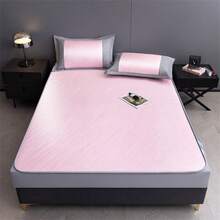 Cooling Mattress Pads - Embroidery-nude Pink-striped - View 7