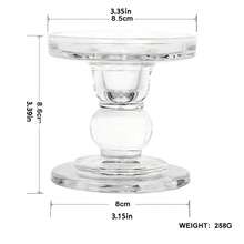 1pc Oversized Gourd Shaped Glass Candle Holder, Romantic Candlelight Dinner Decor For Hotel, Homestay, Birthday Party, Photo Shoot, Vintage Roman Column Candle & Incense Holder - White - View 10