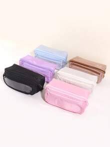 1 New Creative Large Capacity Learning Pencil Case With Multifunctional Desktop Organization And Storage Stationery Box For Boys And Girls To Study And Work, Portable Pencil Case For Learning, Gift Giving,Pencil Pouch,School Bag, School Supplies,Back To School - Multicolor - View 4