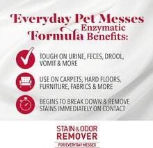 Nature\U2019s Miracle Stain And Odor Remover Dog 1.33 Gallons, Odor Control Formula, AccuShot Sprayer Refill 170 Fl Oz, Tough On Dog Urine, Feces, Vomit, Drool And Other Organic Stains And Odors - 紅色 - 查看 2