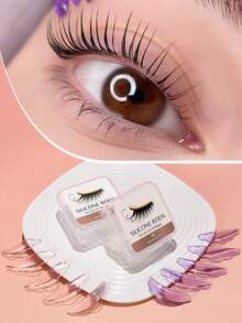 10Pcs 5 Sizes Lash Lift Sheilds,No Glue Eyelash Lifting Shield Self Sticky Lash Lift Rods, Lami Lamination Roller Curler Pad Soft Eyelash Perm Rod Reusable - Multicolor - View 1