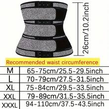 3 Band Tummy Control Fitness Corset, Neoprene Waist Trainer For Women, BodyShaper Waist Sweat Belt, Lose Weight Instantly With This Adjustable Corset Belt - ForMen & Women! - 灰色 - 查看 5