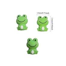26 件 3D 可爱小青蛙硅胶珠套装 - 适用于钥匙扣、笔珠、钥匙扣套件和其他创意珠宝配件