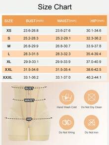 1pc Tummy Control Waist Trainer Panties Zipper Shapewear High Waist Body Shaper Butt Lifting Shorts - Black - View 7