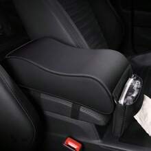 1 pièce Cache-boîte de poignée de voiture rehaussé, Coussin de poignée de voiture universel, Accoudoir central de voiture de haute qualité, Housse de protection de stockage de poignée, Accessoires intérieurs de voiture, Fournitures pour voiture