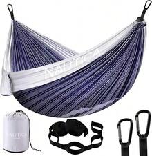 Nautica Full Comfort Double Hammock - Sugar Swizzle/Maritime Blue - View 1