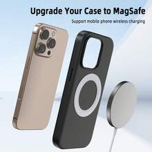 Metal Magnetic Ring Holder Sticker For IPhone, Super Strong Magnetic Ring Stand Accessory, Suitable For Smartphones And Portable Magnetic Holders - Transparent - View 3