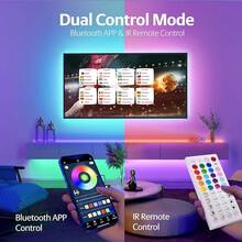 KEELIXIN 65.6ft LED Lights For Bedroom, Music Sync RGB LED Strip Lights With APP & Remote Control, Luces LED Para Cuarto, Bluetooth LED Lights For Room, Home Decoration - 130ft - View 2