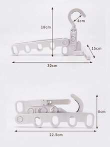 1/2/5件装多功能壁挂式衣架，适合旅行 - 彩色 - 查看 2
