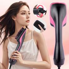 Multi-Functional 1-Step Hot Air Brush, Fully Automatic Hair Straightener, Hot Air Brush, Safe To Use, Gift Set