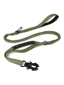 1 件，狗战术牵引绳，高强度牵引绳，4-6 英尺减震弹力牵引绳，配有 2 个软垫手柄，宠物腰带，适合中型到大型或超大型犬，适合日常遛狗，狗牵引绳，狗用具，黑色狗牵引绳。 - 彩色 - 查看 19