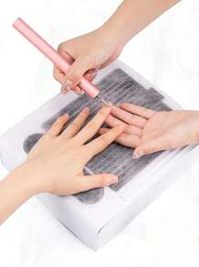 100PCS Nail Dust Collector Filter Paper Disposable Nail Dust Filters For Nail Dust Collector Machine Portable Non Woven Nail Paper Suitable For Professional Nail Salon Nail Supplies Accessories