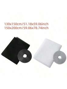 1pc Mosquito Net Screen, 130*150cm, 150*200cm, Indoor Mosquito Net, Mosquito Net, Repair Patch, Mosquito Net Screen, Indoor Mosquito Net Screen, NetEase Installation Tape, Home Textile Mosquito Net Screen Glue, Black, White And Multi-Color Options, Customizable Size - Multicolor - View 6