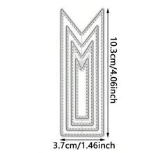 Kohlenstoffstahl Stanzmesser, Metallschneideklingen Formwerkzeug, dekorativer Lesezeichen Ausstecher DIY Papier- und Kartenbastellwerkzeug, für Scrapbooking, Grußkartengestaltung, Prägung, Heimdekoration-Projekte