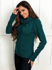 Women Sweaters - Verde Oscuro - Ver 6