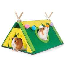 YKYAAGuinea Pig Hideout Small Animal Houses And Habitats Guinea Pig Tent Tunnel Cages For Guinea Pigs Hamster Rats Bunny And Other Small Animals Guinea Pig Cages Accessories Tube Toys3qsm6 - Green - View 1