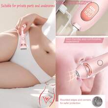 Recortadora de bikini con brillo sedoso para mujeres, afeitadora de bikini Dermave, afeitadora eléctrica para mujeres Livora, afeitadoras de 2 en 1 Silk Glide Pro para mujeres, afeitadoras eléctricas recargables Dusk para mujeres - negro - Ver 2