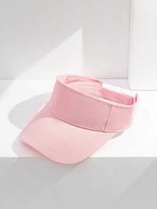 1pc Unisex Casual Solid Color Visor Hat, Suitable For Outdoor Sports, Leisure Activities, Daily Wear - Multicolor - View 6