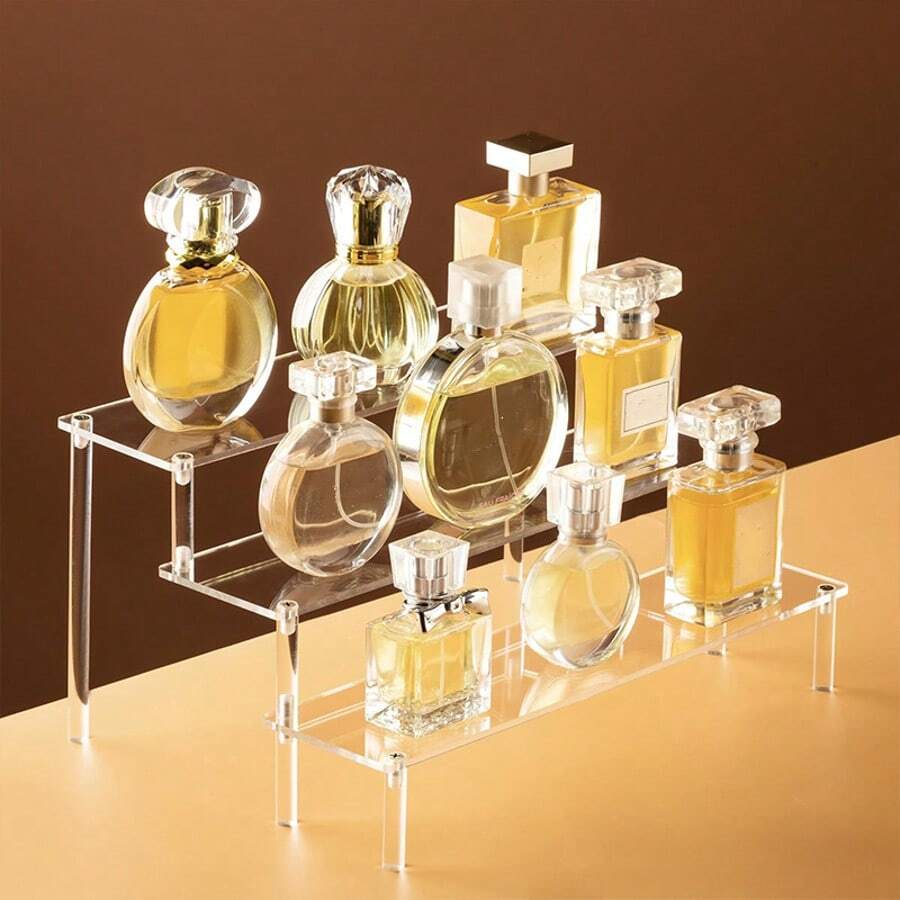 多层亚克力香水和化妆品展示架、人偶展示架、储物架
