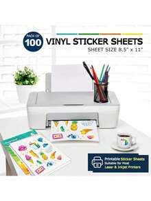 1/10/20/50/100张 A4 星形全息冷裱膜，PVC材质，透明闪光贴纸，防水，21.08x29.72厘米，星形图案，适用于DIY工艺品和剪贴簿 - 彩色 - 查看 5