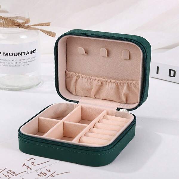 1 Pc Jewelry Storage Box For Tabletop Organizing For Women Storage Organizer Travel Essentials Back To School Dormitory Storage